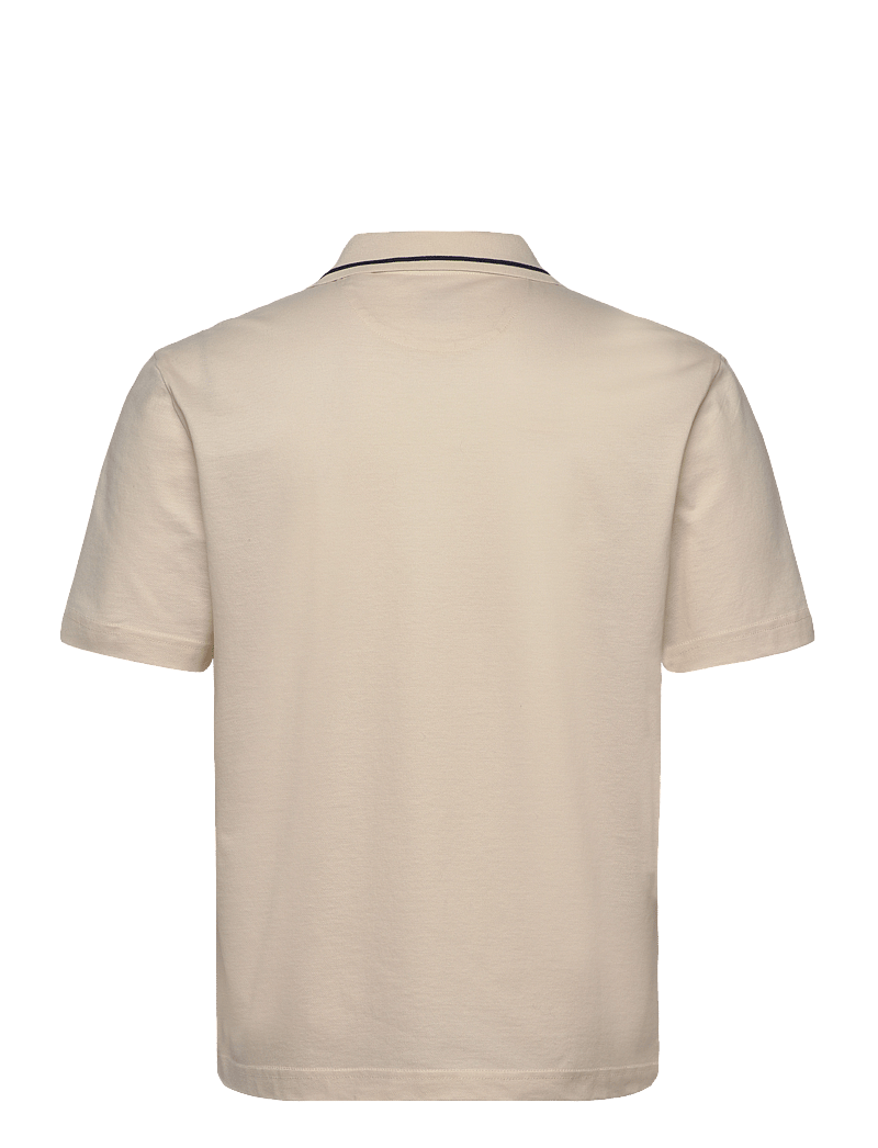 GANT - TIPPING POLO - kortermede - cream - 1