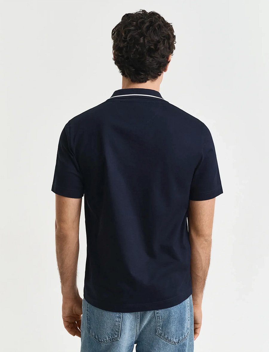 Gant - TIPPING POLO - kurzärmelig - evening blue - 3