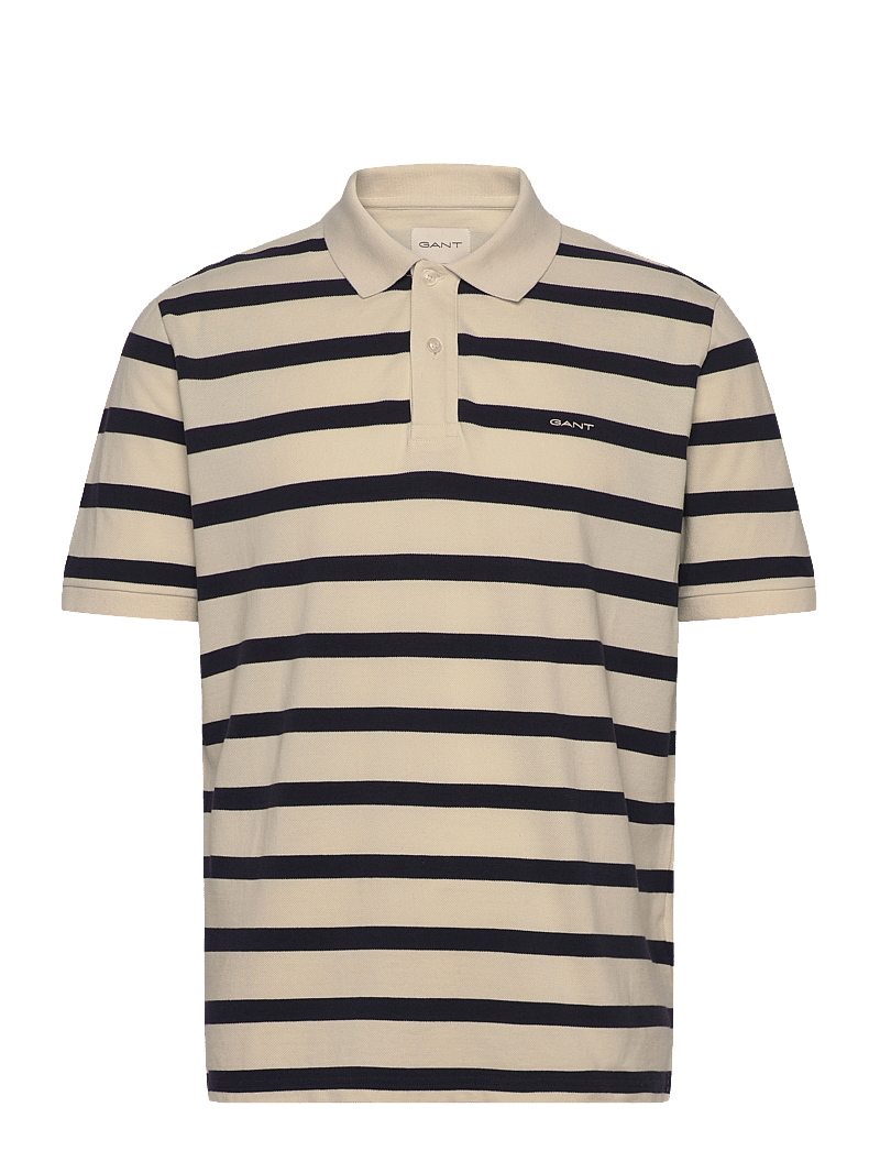 GANT - STRIPED POLO - kurzärmelig - cream - 1
