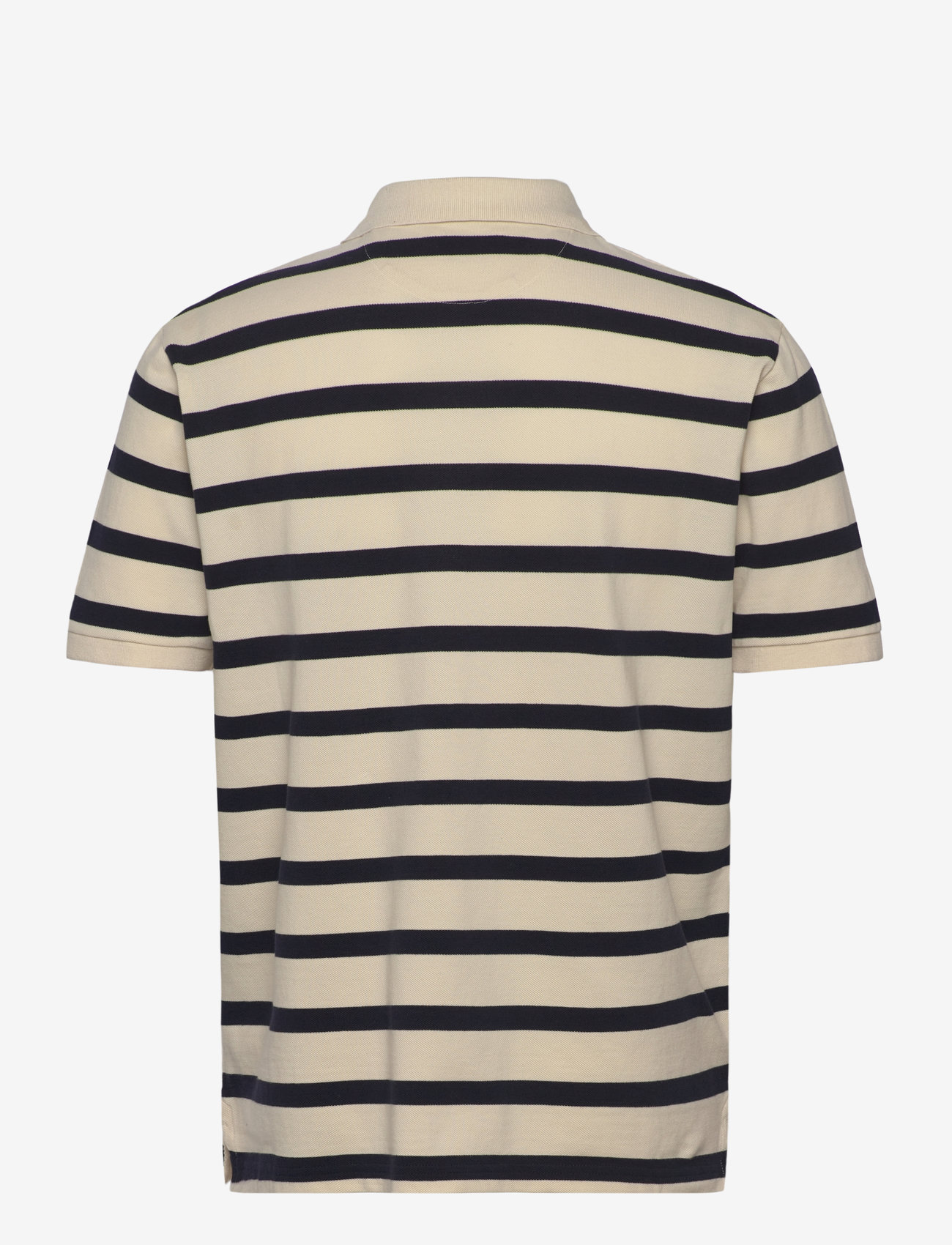 GANT - STRIPED POLO - kortærmede poloer - cream - 1