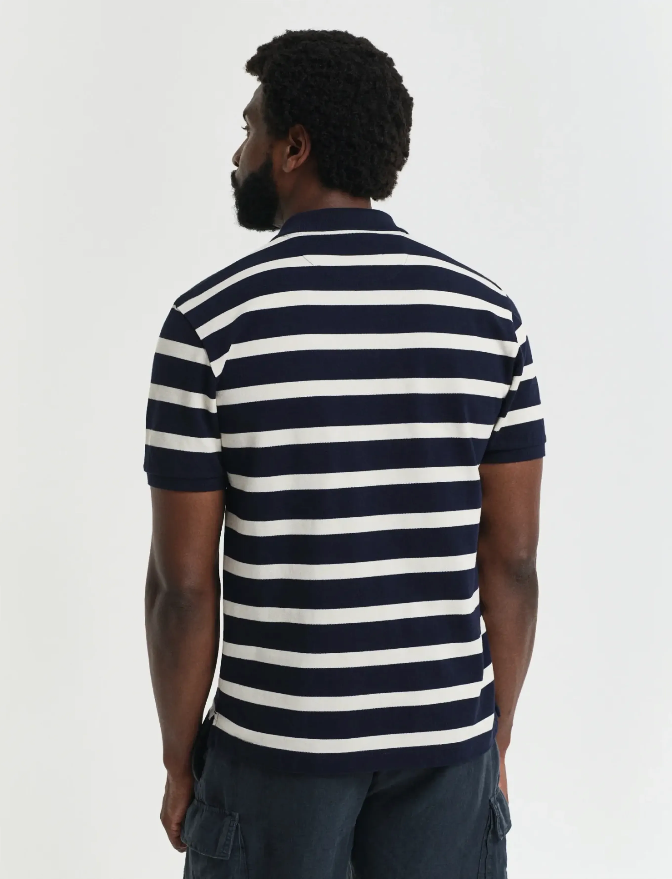 Gant - STRIPED POLO - kurzärmelig - evening blue - 3