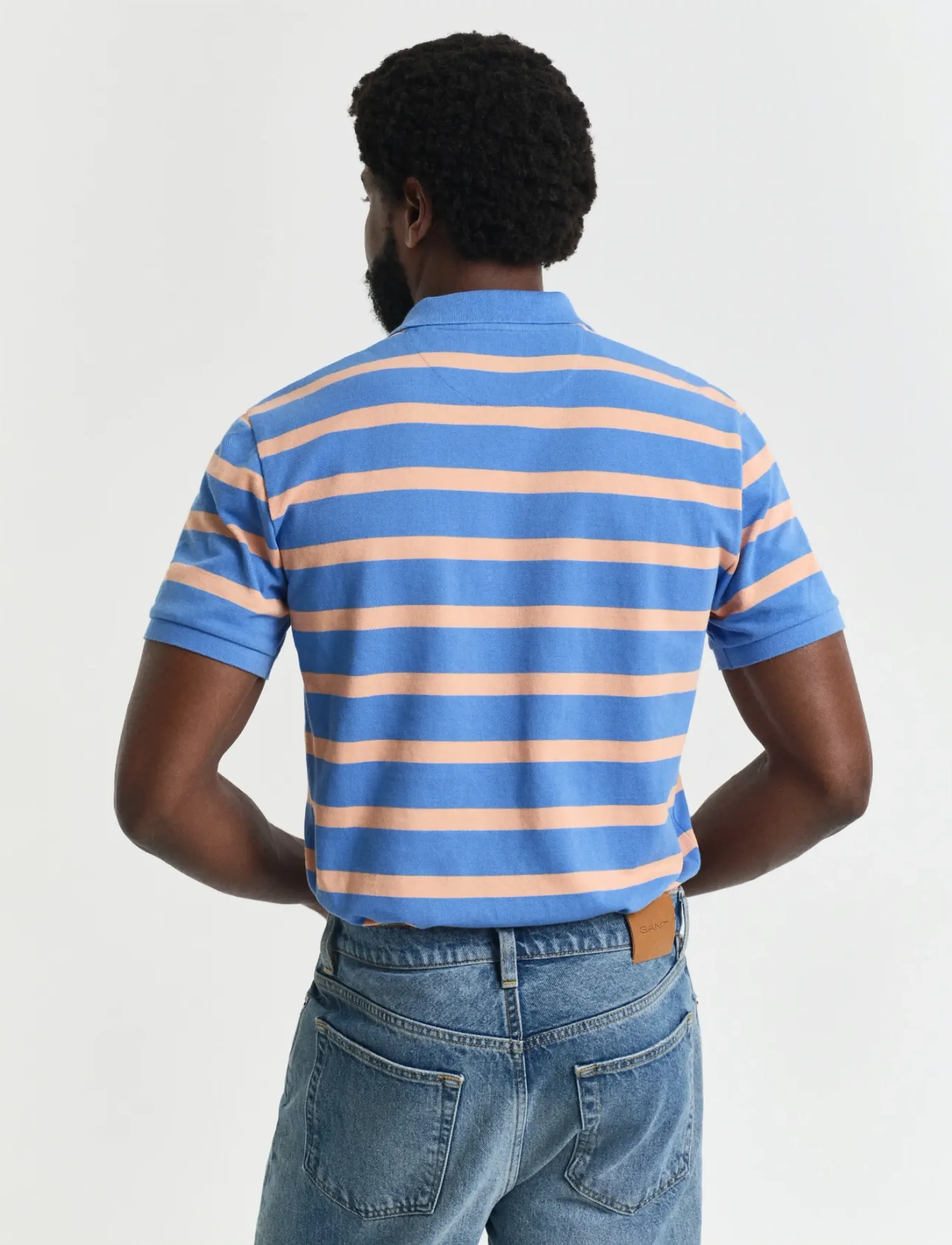 Gant - STRIPED POLO - perfect blue - 3