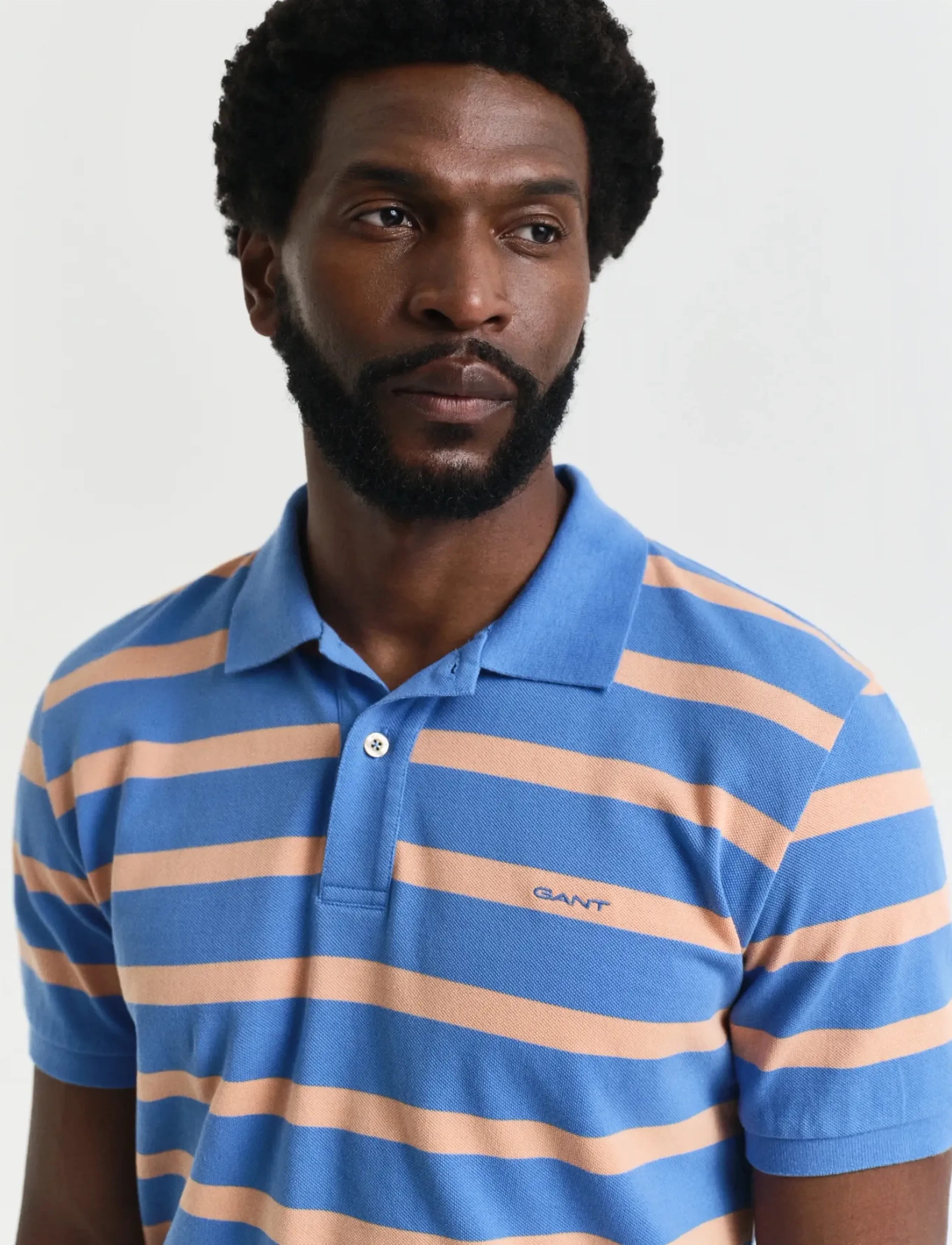 Gant - STRIPED POLO - perfect blue - 4
