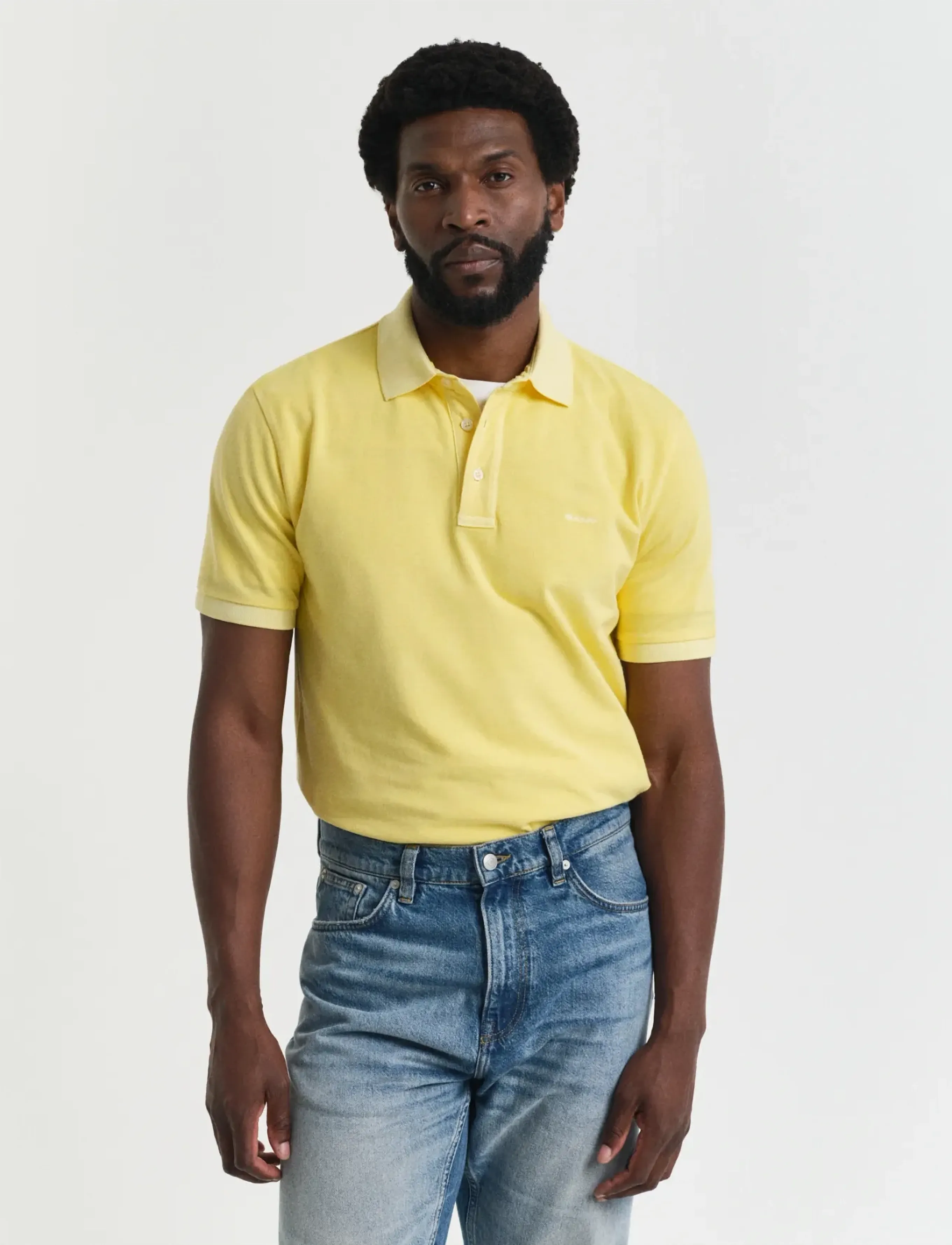 GANT SUNFADED SS POLO - Kortärmade pikéer - BANANA YELLOW / yellow