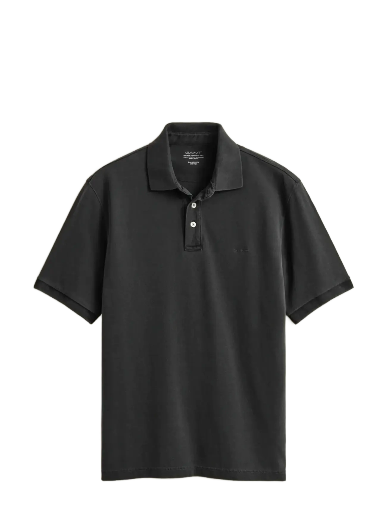 Gant SUNFADED SS POLO - Polosärgid - BLACK / black