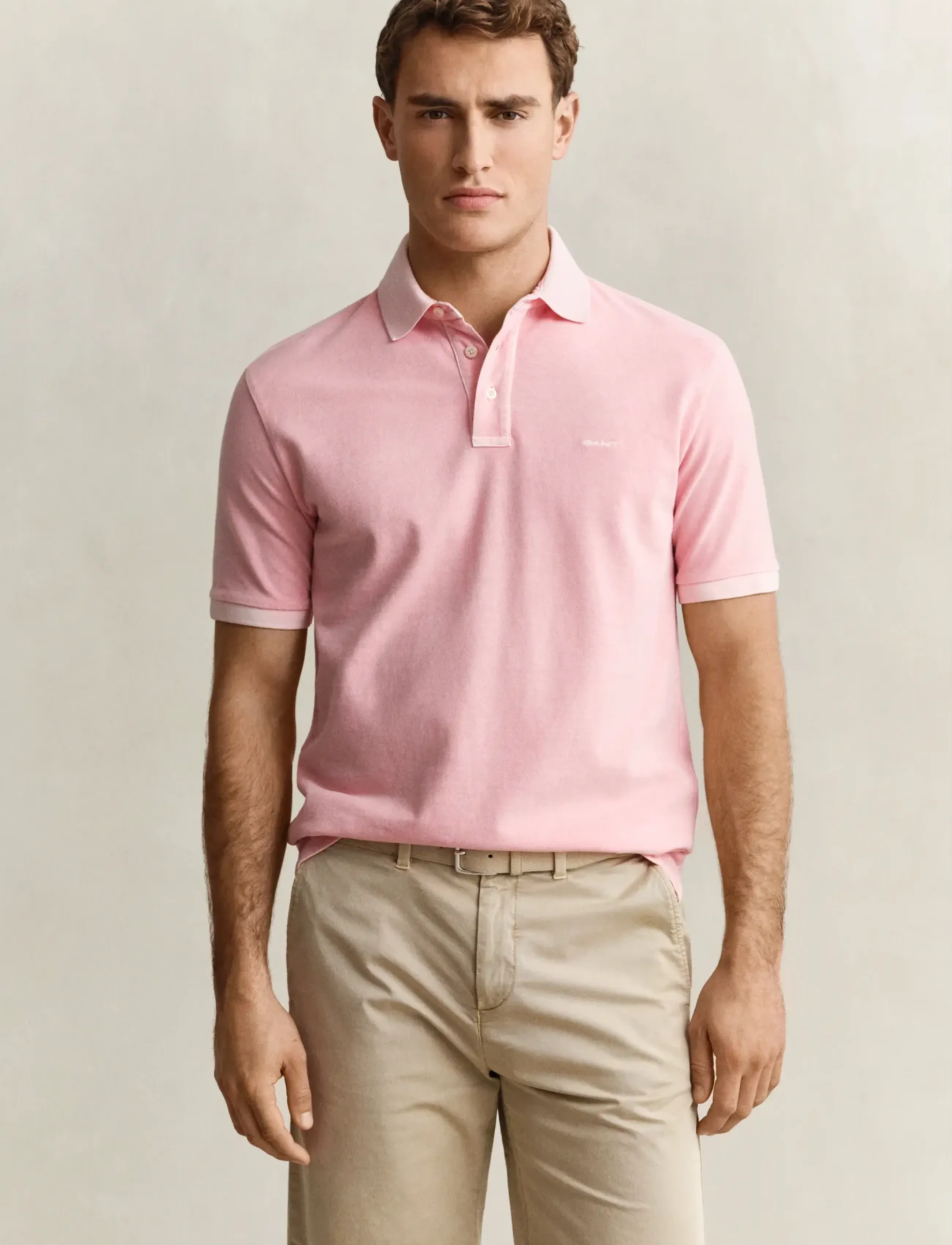 Gant Sunfaded Ss Polo, XL, Polos, Rosa - Short-sleeved, Männerswear