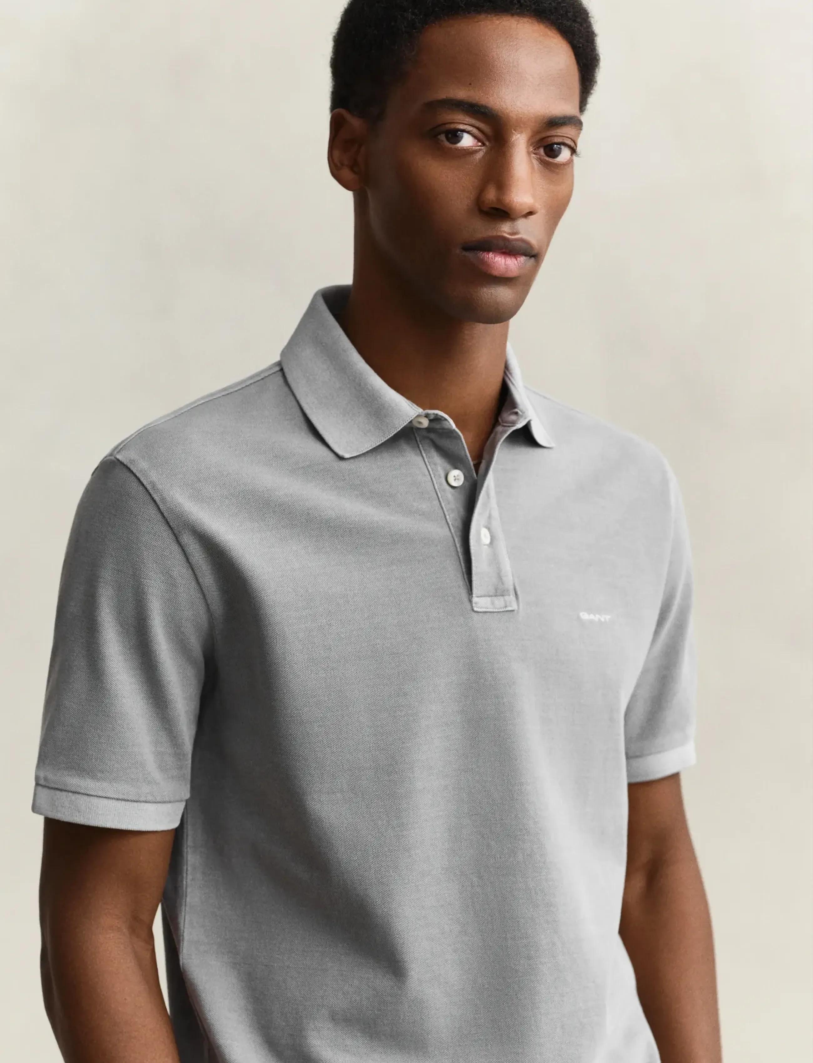 Gant - SUNFADED SS POLO - short-sleeved polos - ceramic grey - 3