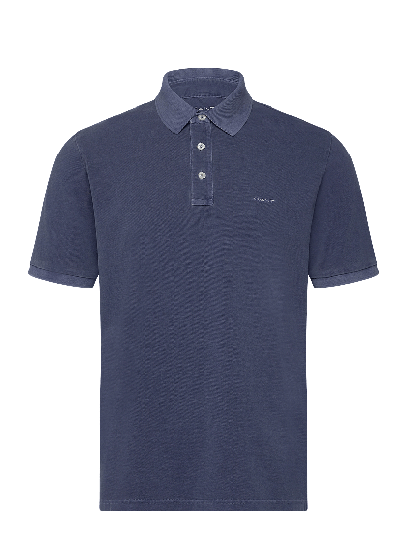 GANT - SUNFADED SS POLO - kortærmede poloer - dusty navy - 0
