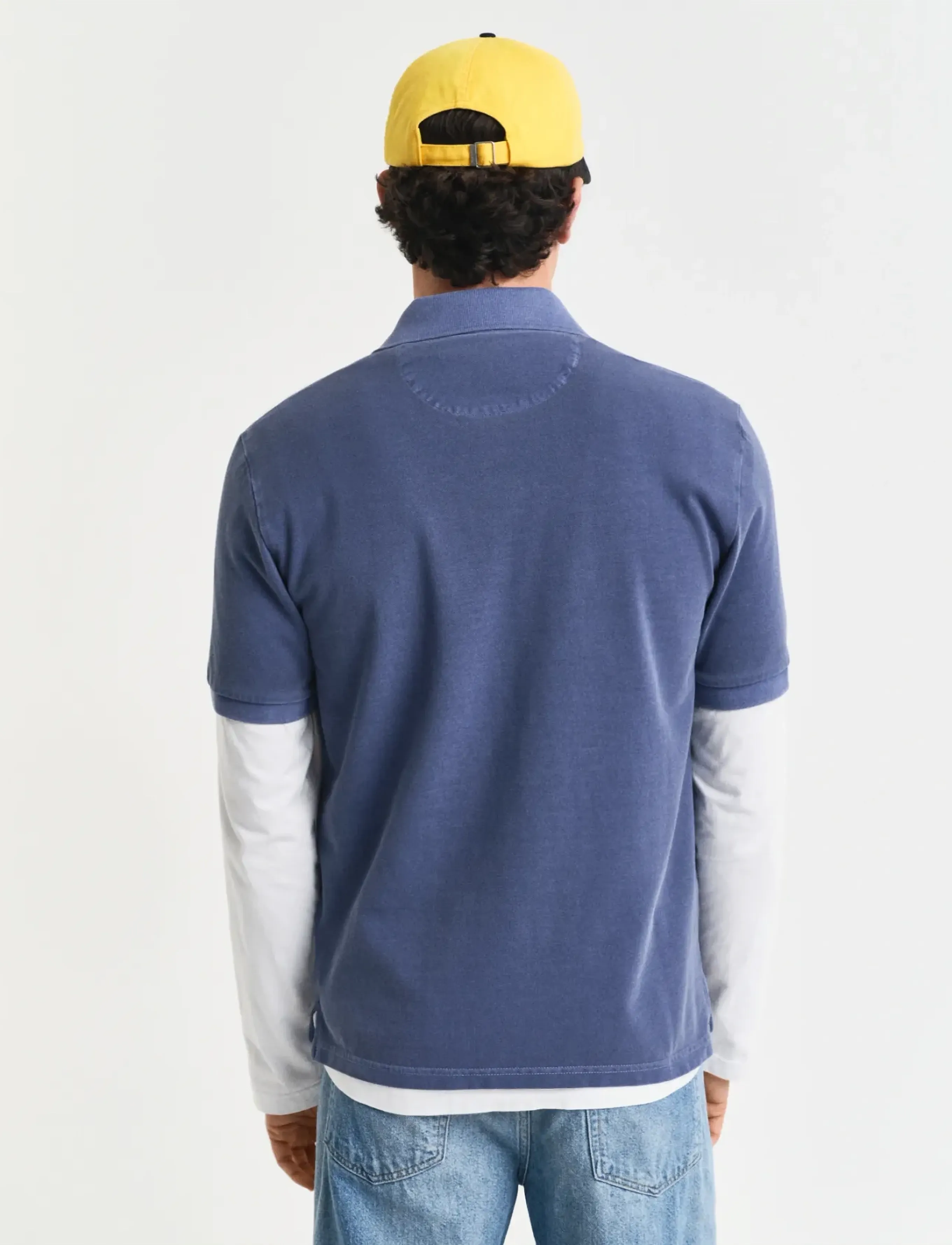 Gant - SUNFADED SS POLO - kortærmede poloer - dusty navy - 3