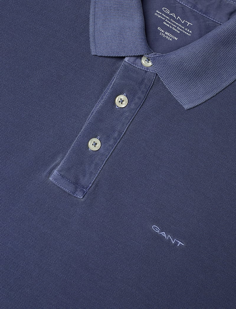 GANT - SUNFADED SS POLO - kortærmede poloer - dusty navy - 2