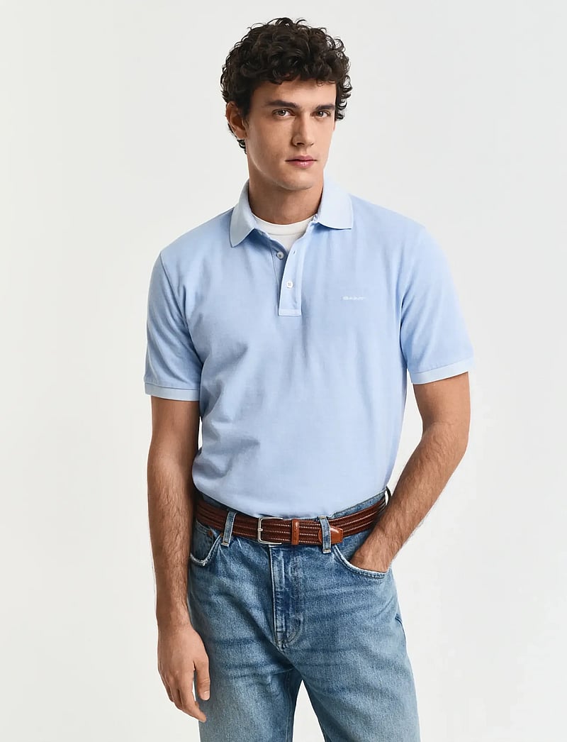 GANT - SUNFADED SS POLO - kurzärmelig - fresh blue - 0