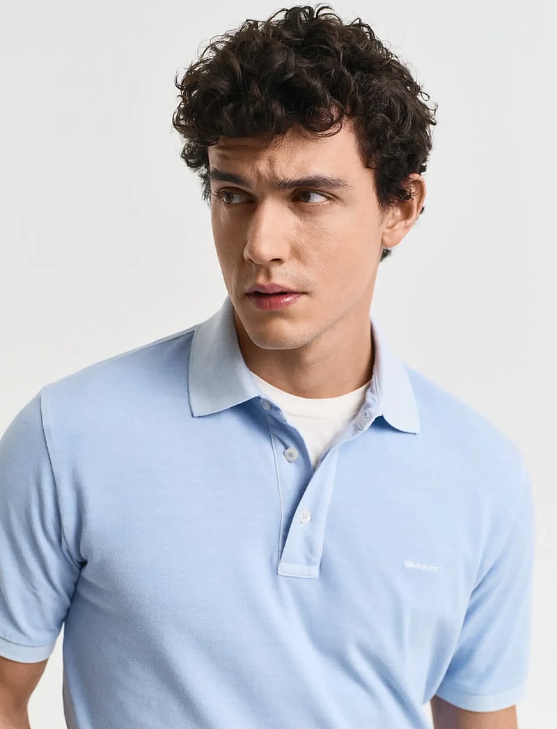 GANT - SUNFADED SS POLO - kurzärmelig - fresh blue - 4
