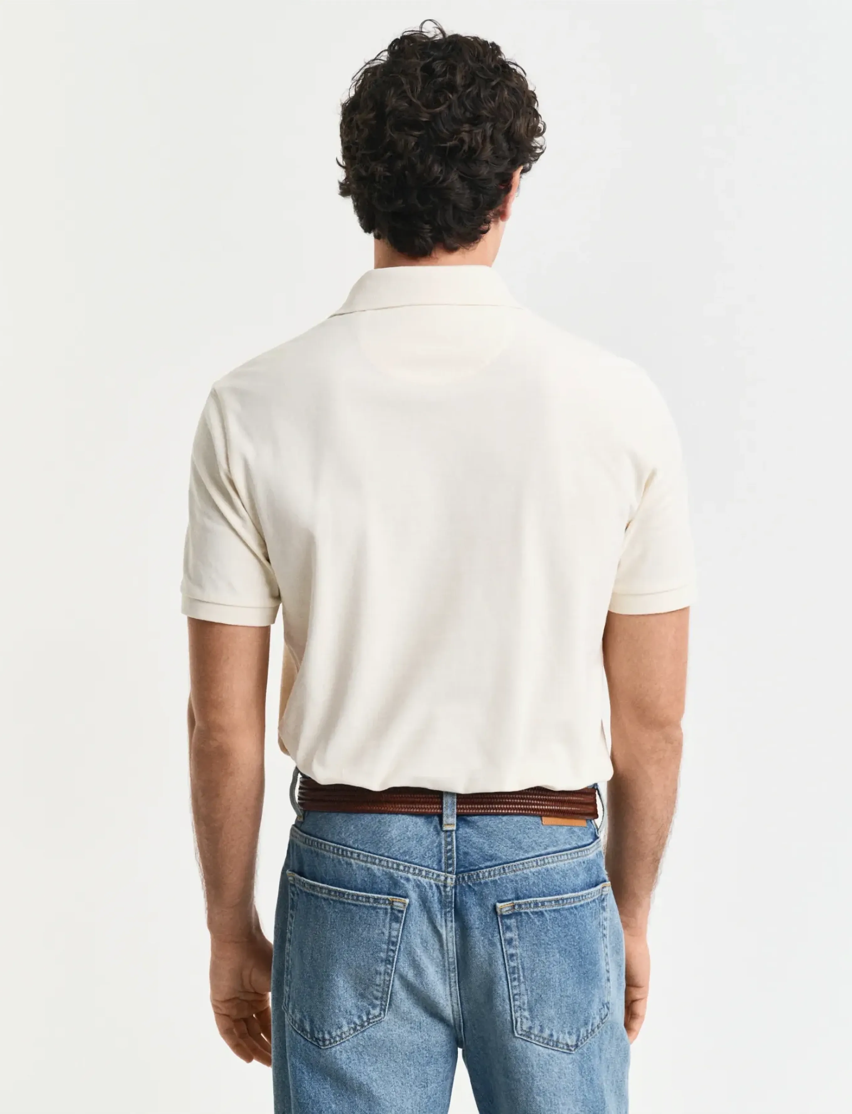 Gant - SUNFADED SS POLO - short-sleeved polos - ivory white - 3