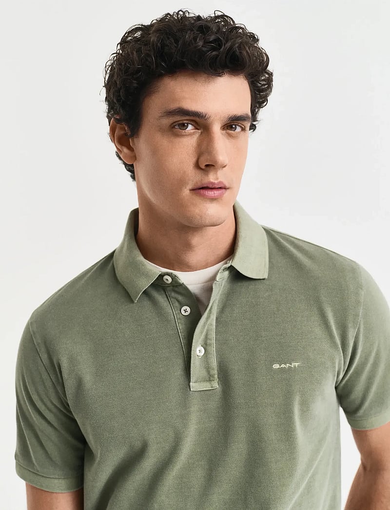 GANT - SUNFADED SS POLO - kurzärmelig - kalamata green - 4