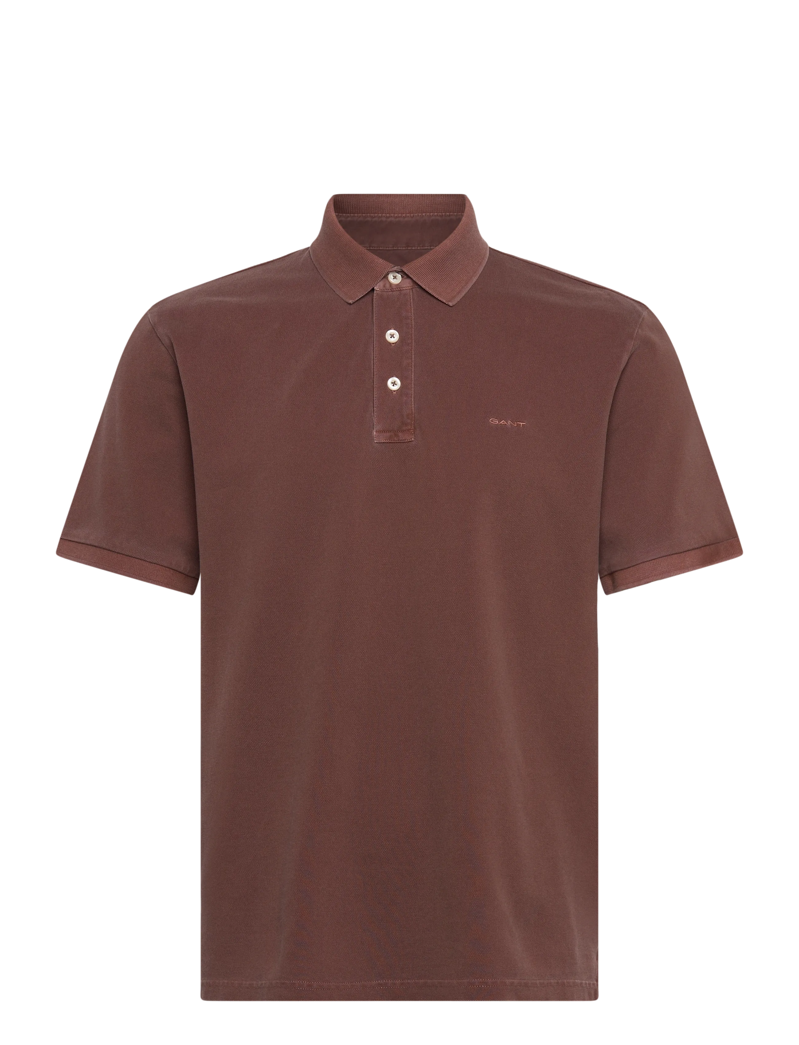 GANT SUNFADED SS POLO - GANT - MAHOGANY BROWN / brown