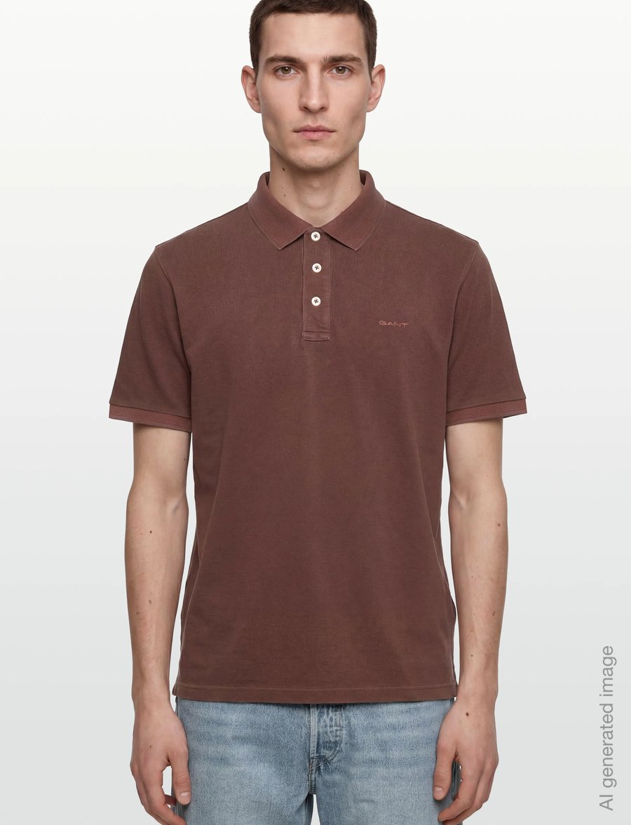 Gant - SUNFADED SS POLO - lühikeste varrukatega polod - mahogany brown - 3