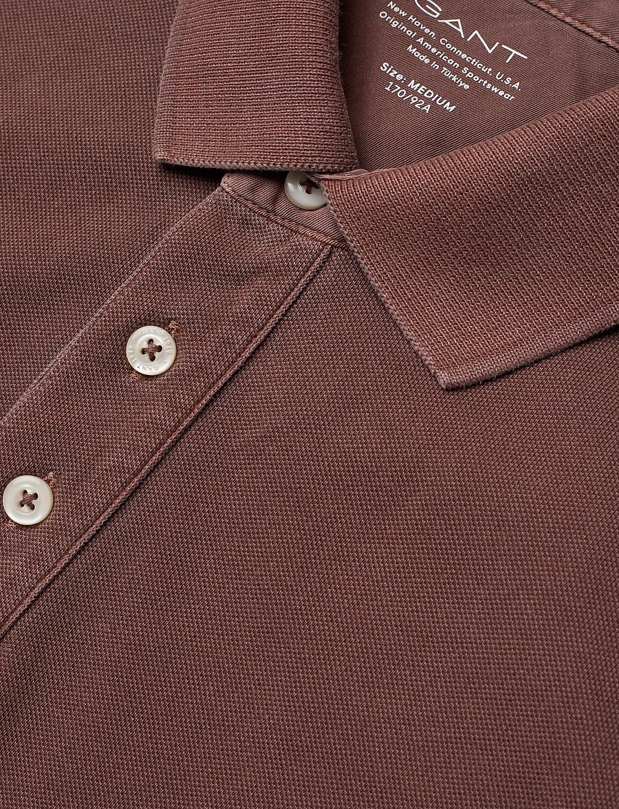Gant - SUNFADED SS POLO - lühikeste varrukatega polod - mahogany brown - 5