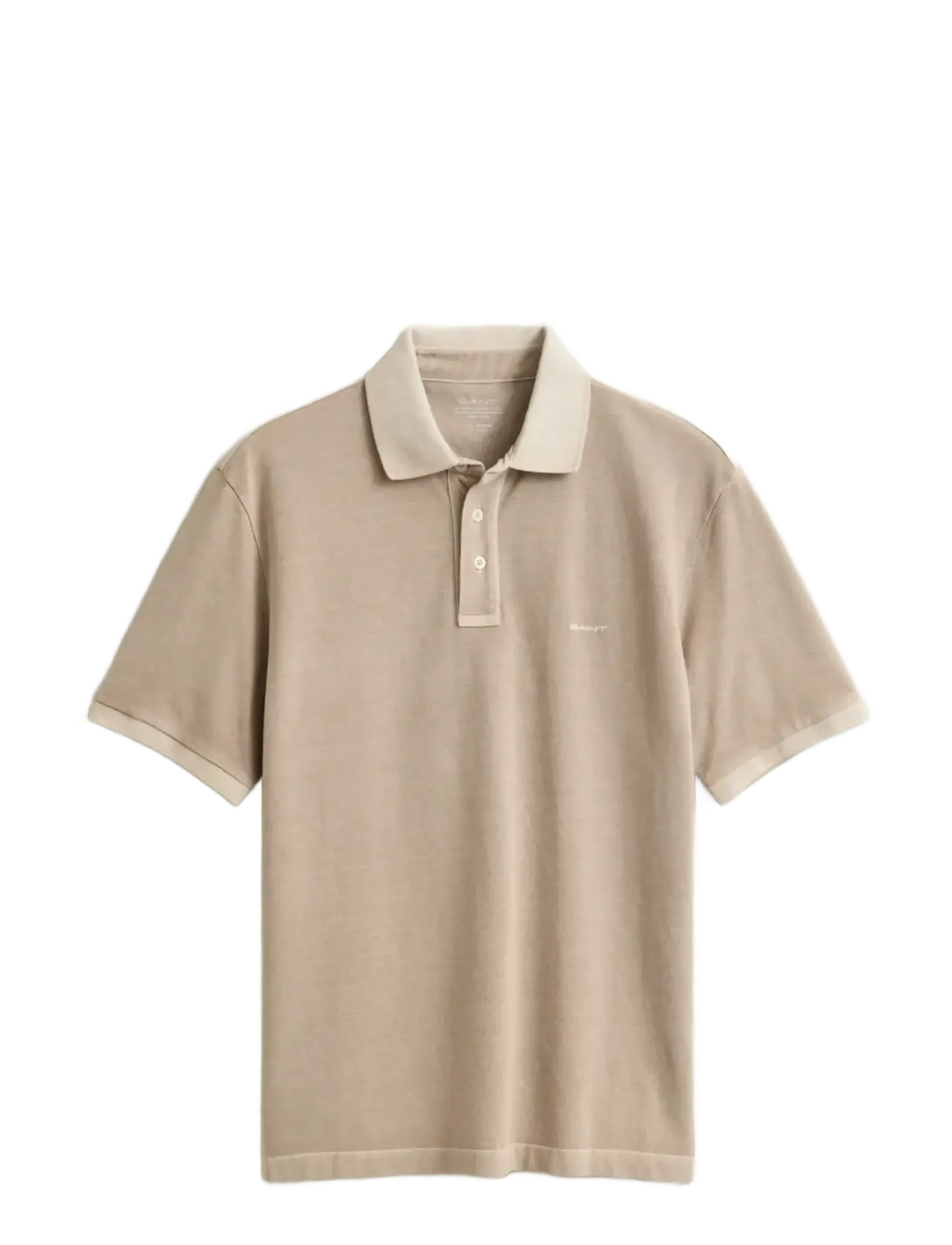 GANT SUNFADED SS POLO - Poloskjorter - OAT BEIGE / beige