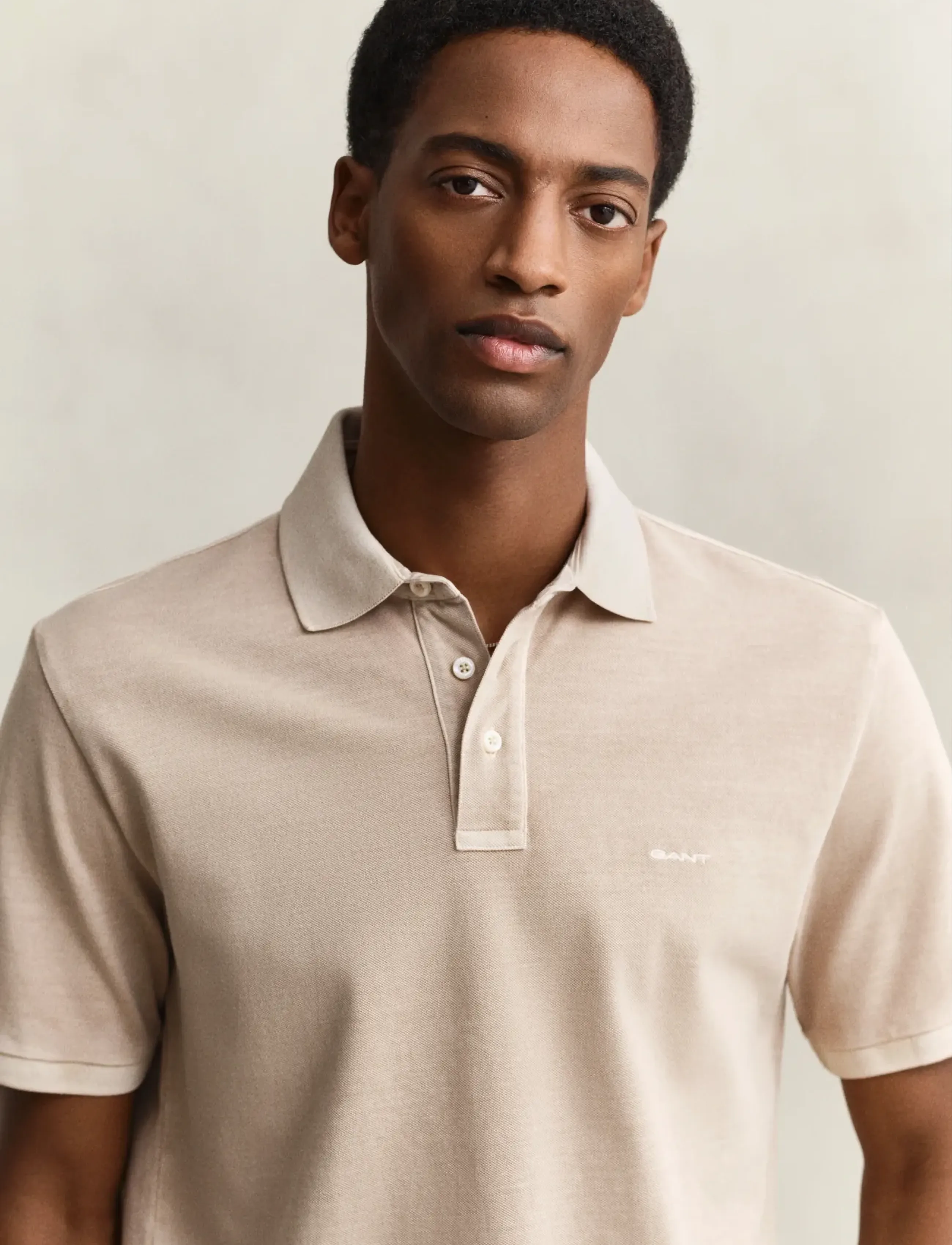 Gant - SUNFADED SS POLO - short-sleeved polos - oat beige - 3