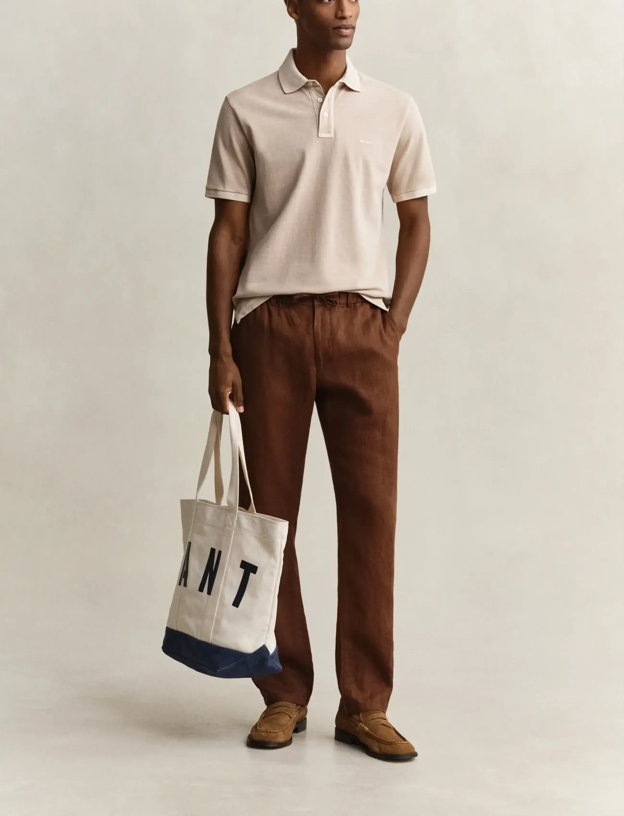 Gant - SUNFADED SS POLO - short-sleeved polos - oat beige - 4