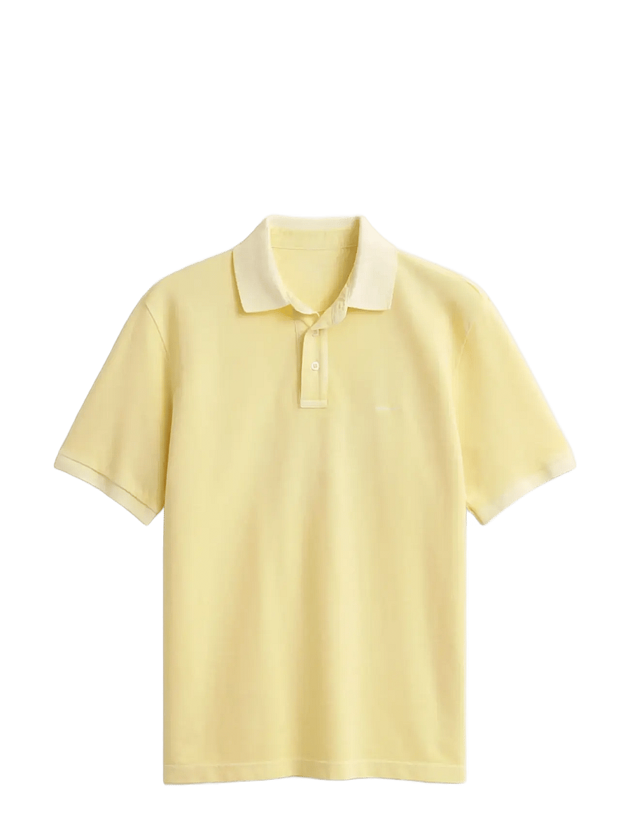 Gant - SUNFADED SS POLO - lühikeste varrukatega polod - vanilla yellow - 1