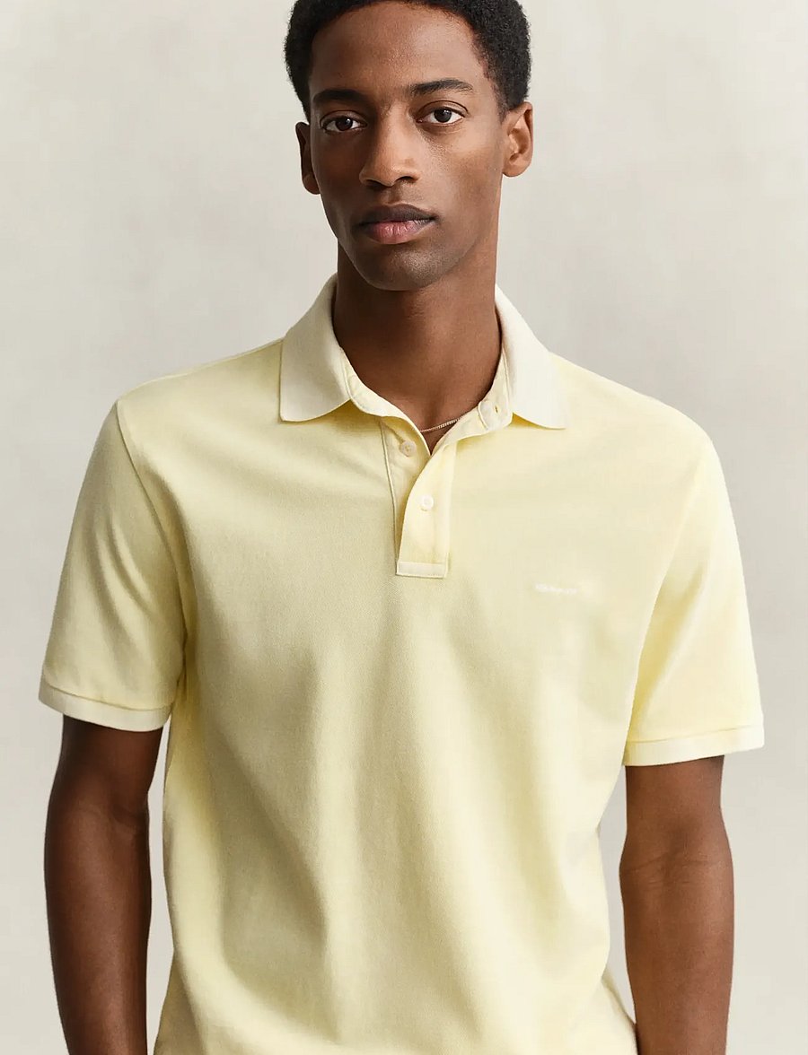Gant - SUNFADED SS POLO - lühikeste varrukatega polod - vanilla yellow - 3