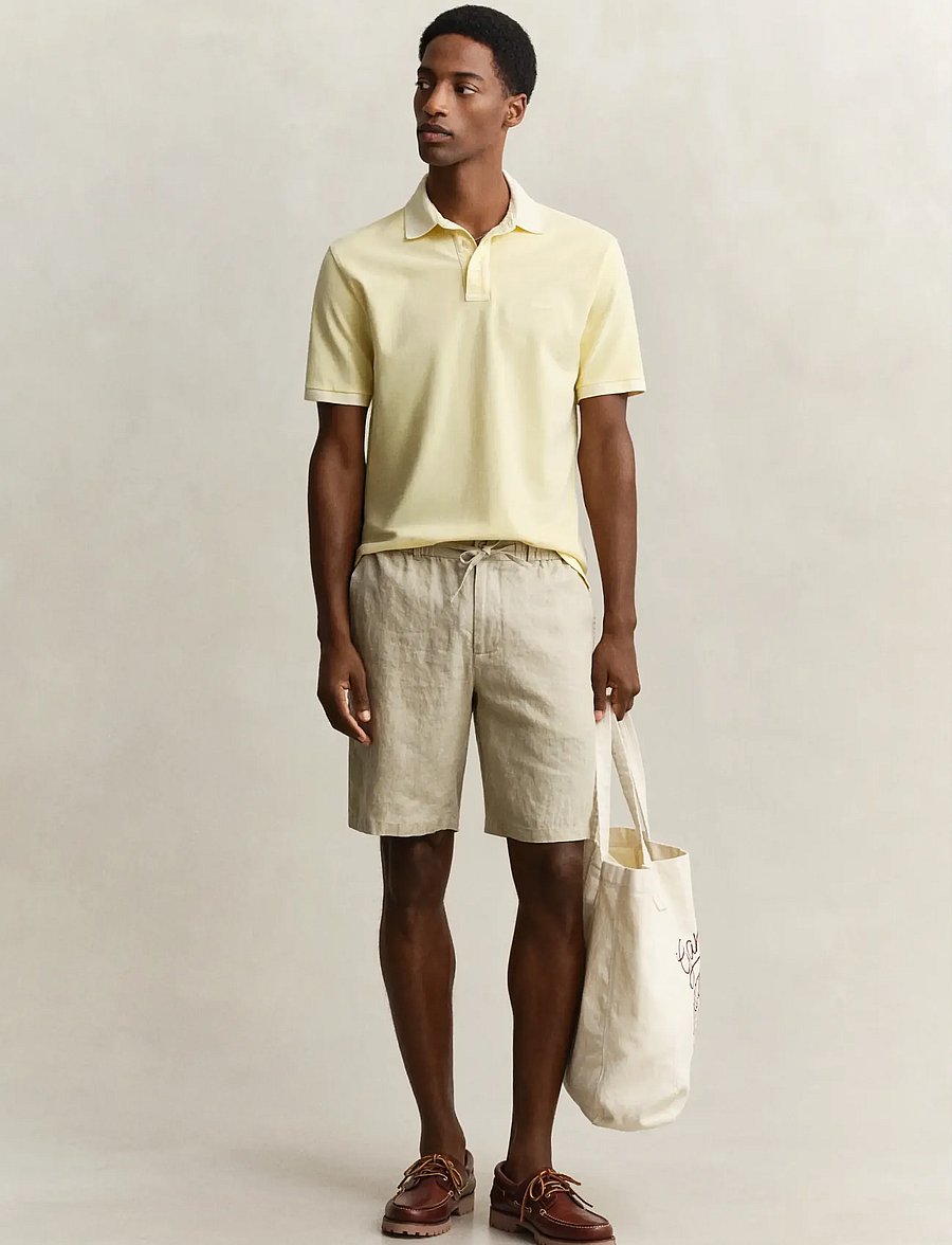 Gant - SUNFADED SS POLO - lühikeste varrukatega polod - vanilla yellow - 4