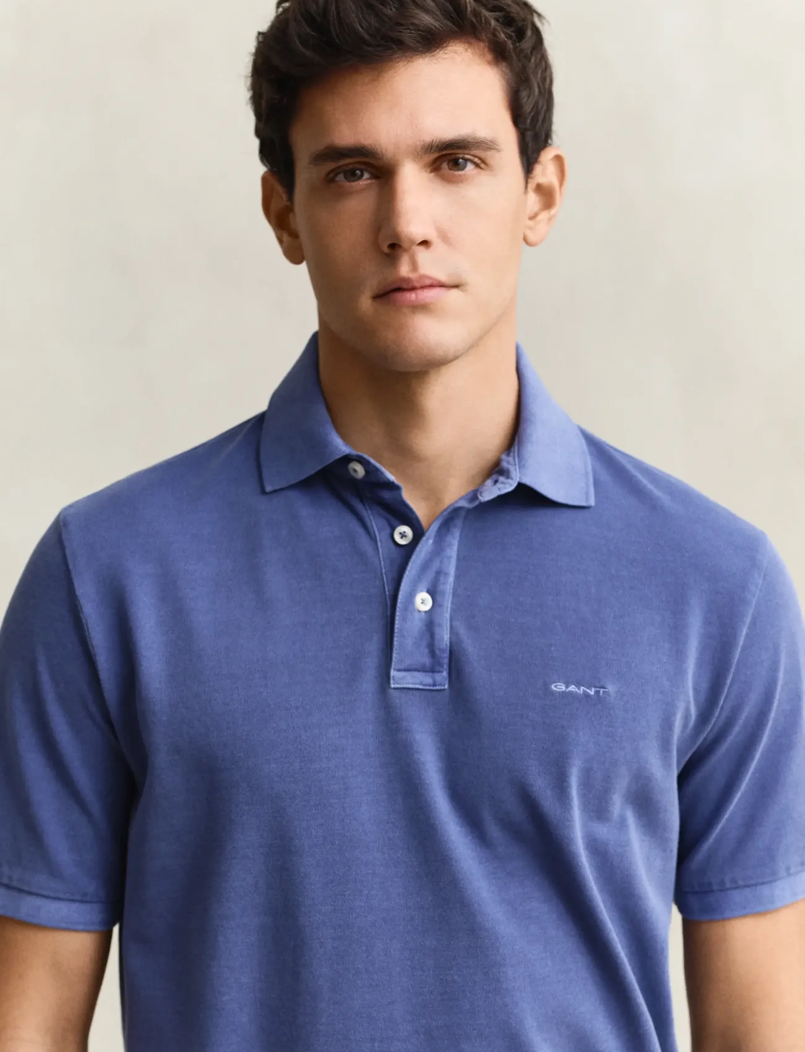 Gant - SUNFADED SS POLO - short-sleeved polos - vintage blue - 3
