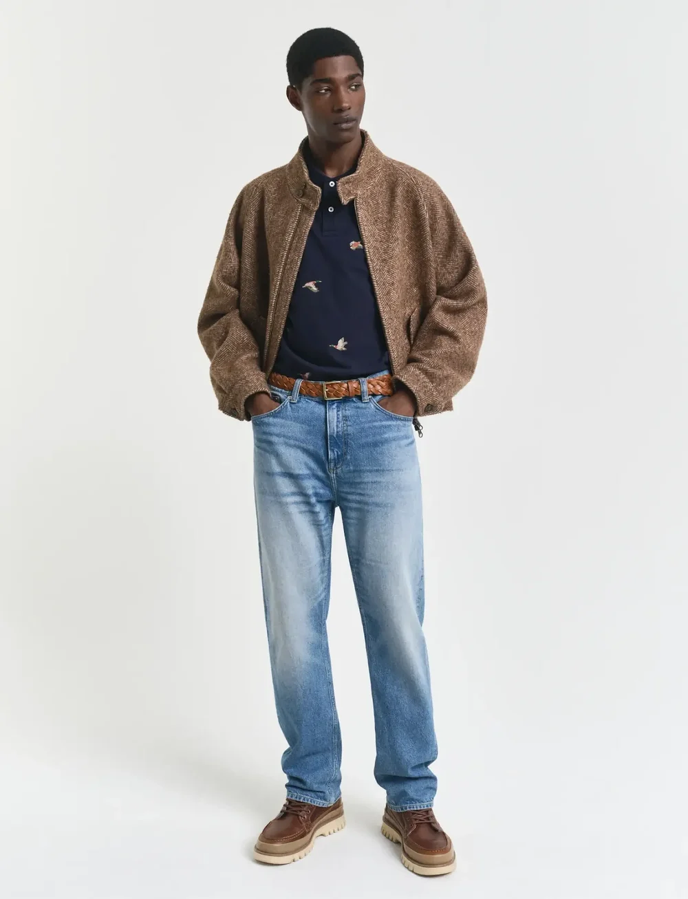GANT - EMBROIDERED SS POLO - kortærmede poloer - evening blue - 4