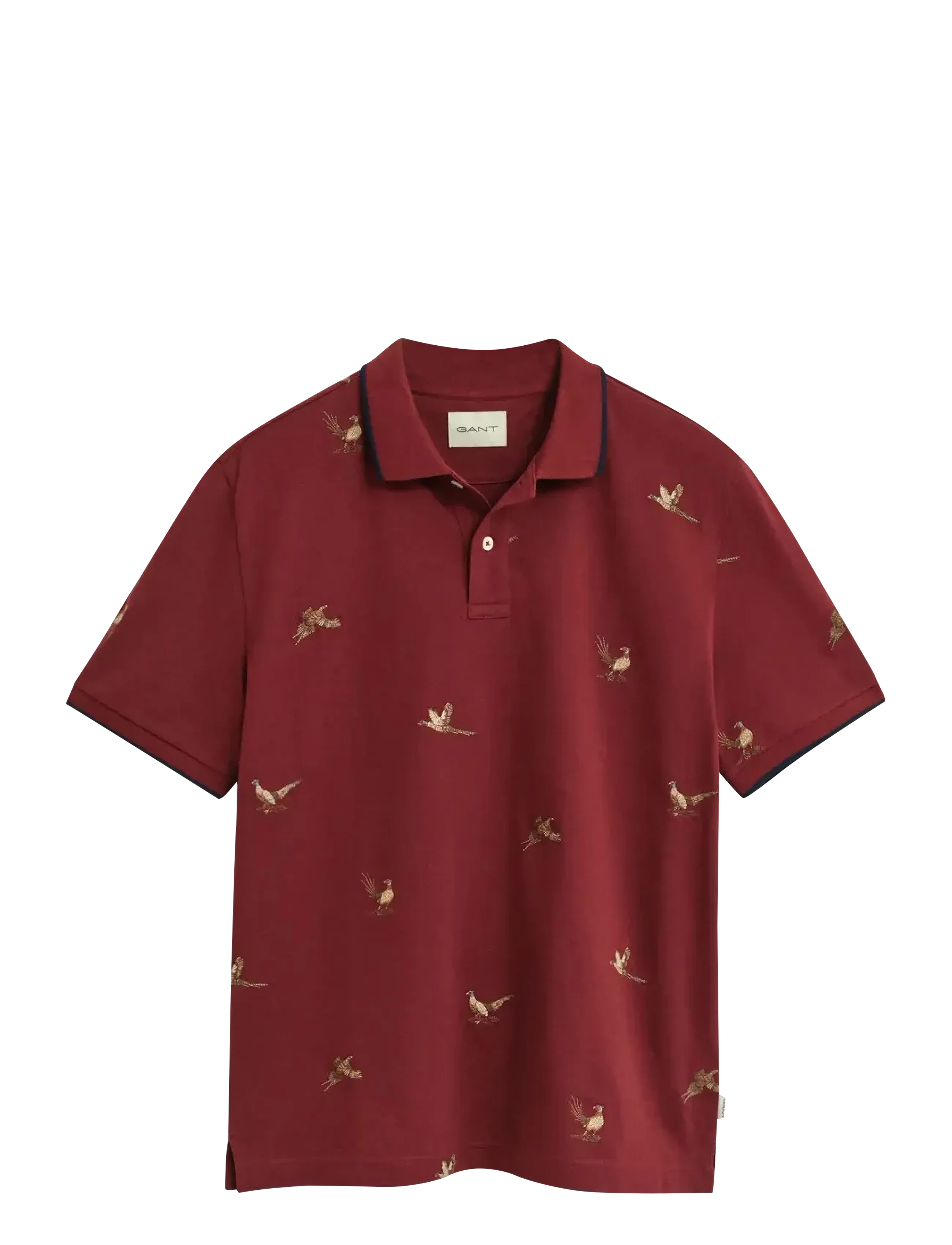 Gant EMBROIDERED SS POLO - Polosärgid - PLUMPED RED / red