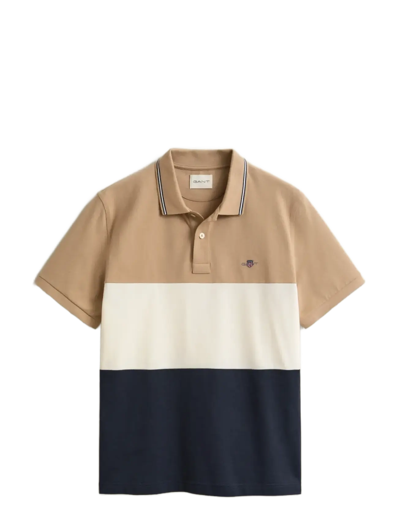 Gant CUT AND SEWN SS POLO - Poloskjorter - EVENING BLUE / white