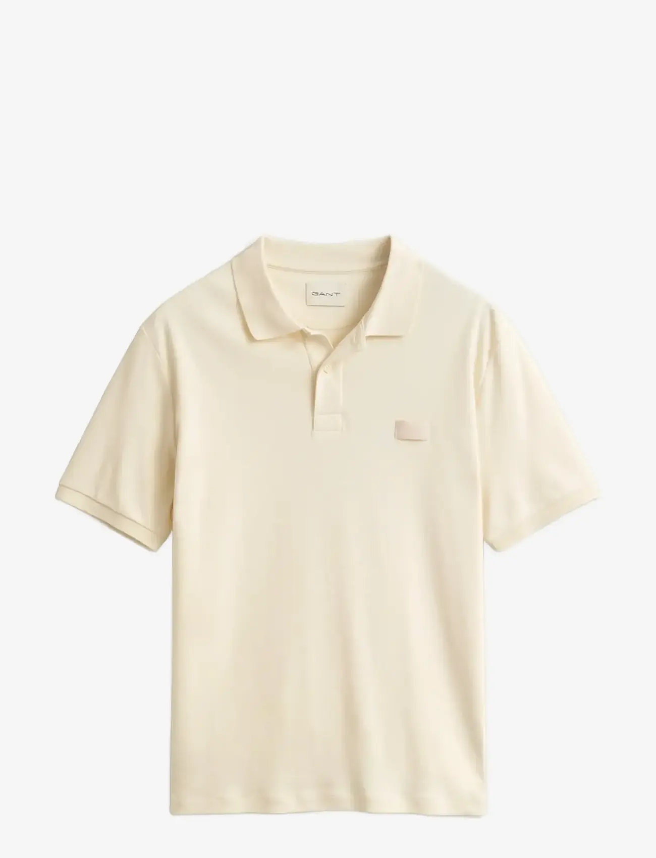 GANT - INTERLOCK SS POLO - kortærmede poloer - creamed white - 1