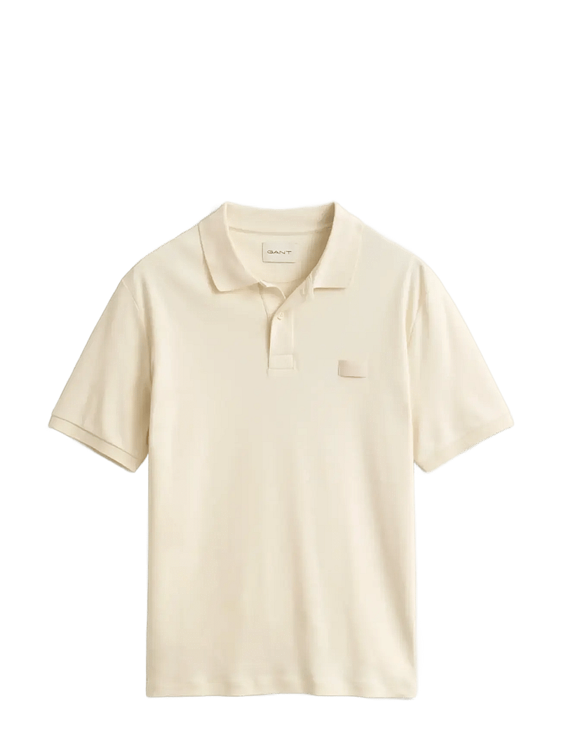 GANT - INTERLOCK SS POLO - kortærmede poloer - creamed white - 1