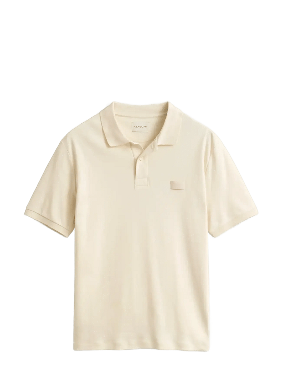 Gant - INTERLOCK SS POLO - lühikeste varrukatega polod - creamed white - 1