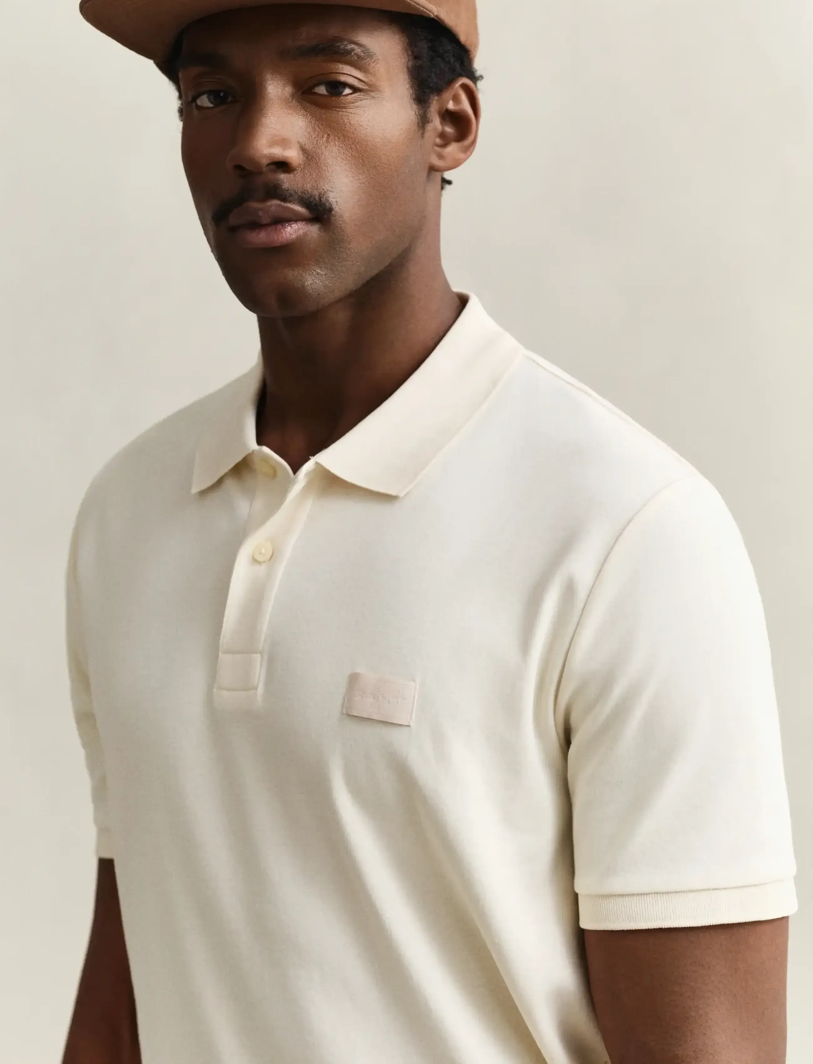 Gant - INTERLOCK SS POLO - short-sleeved polos - creamed white - 3
