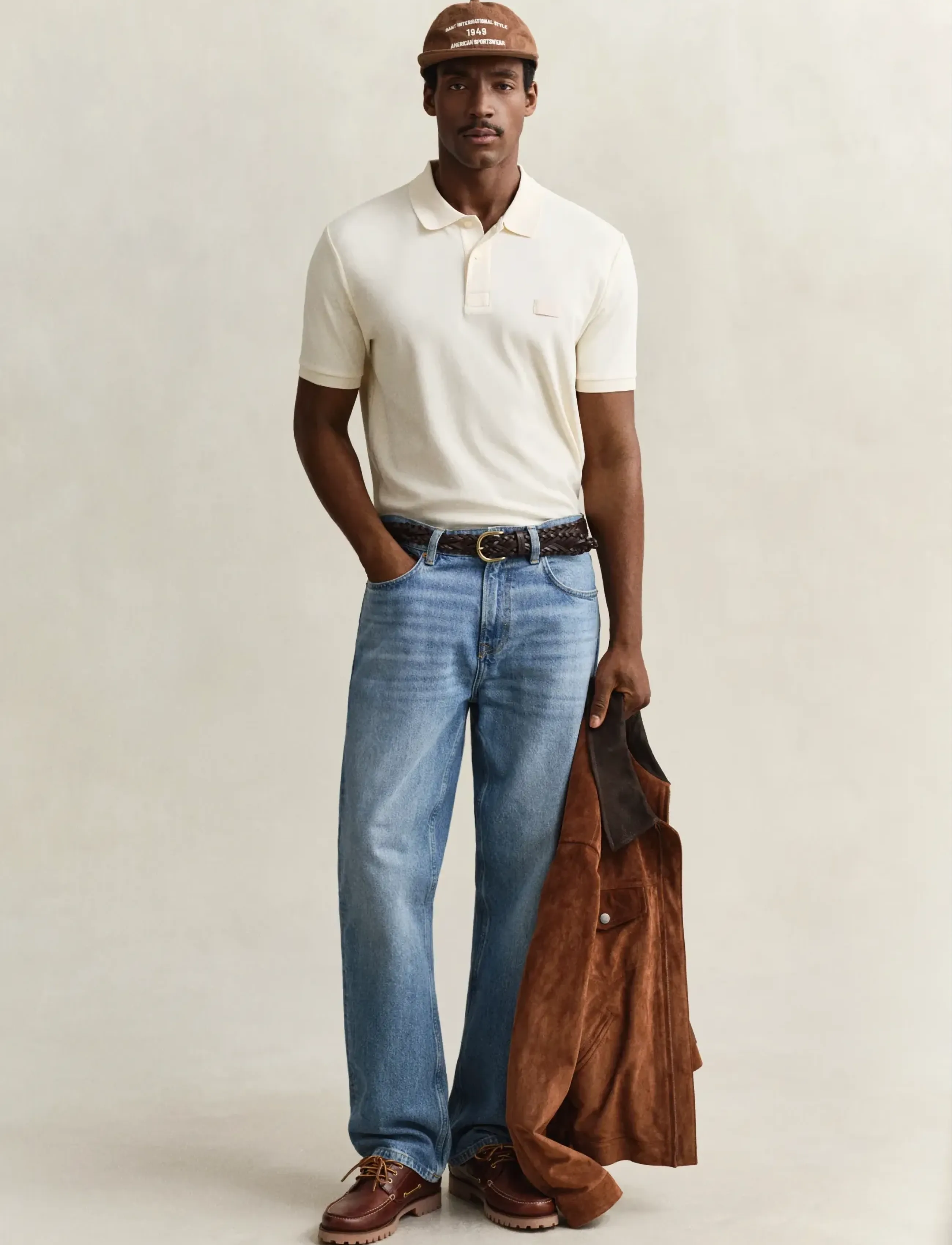 Gant - INTERLOCK SS POLO - short-sleeved polos - creamed white - 4