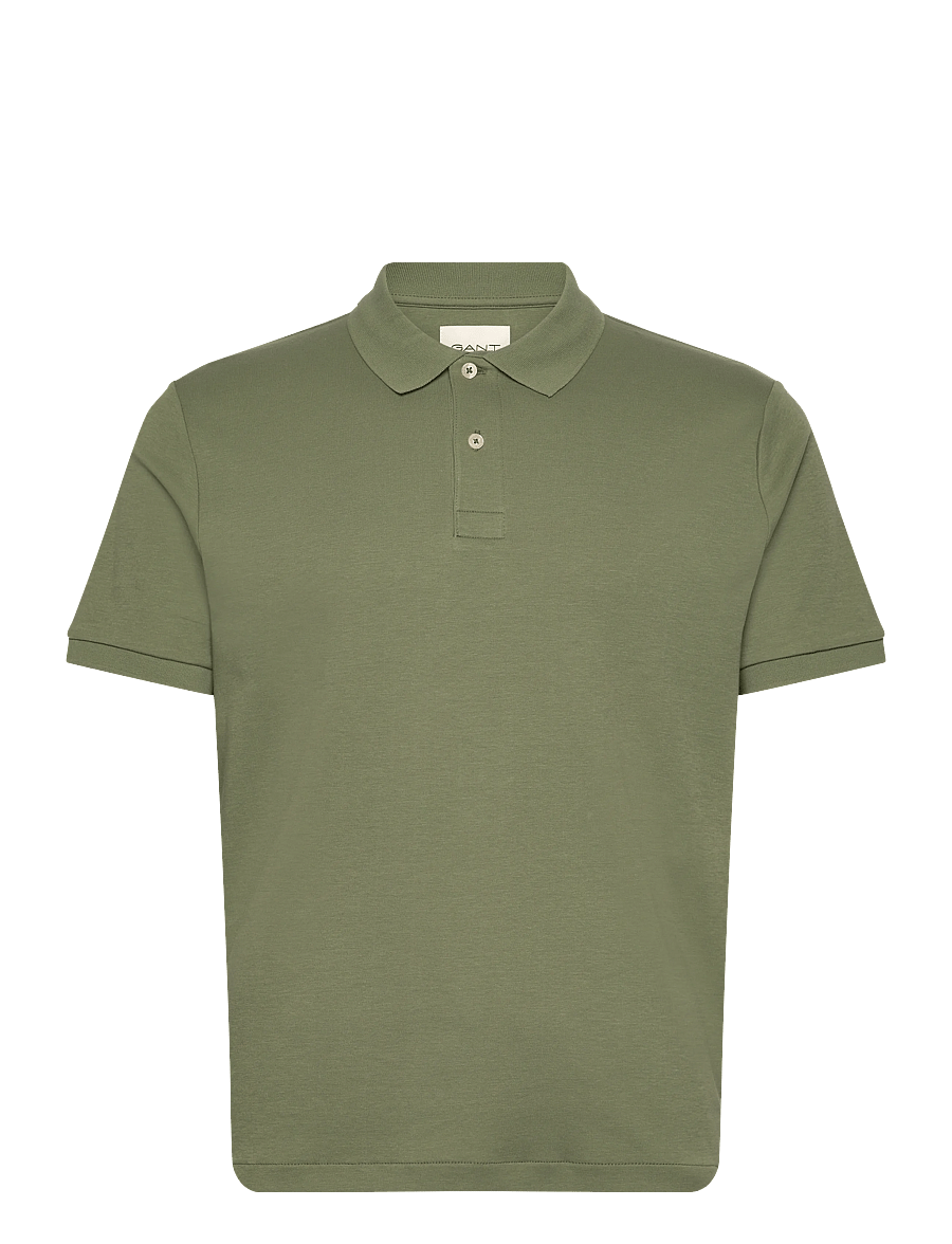 Gant - INTERLOCK SS POLO - kortærmede poloer - dry herb green - 1