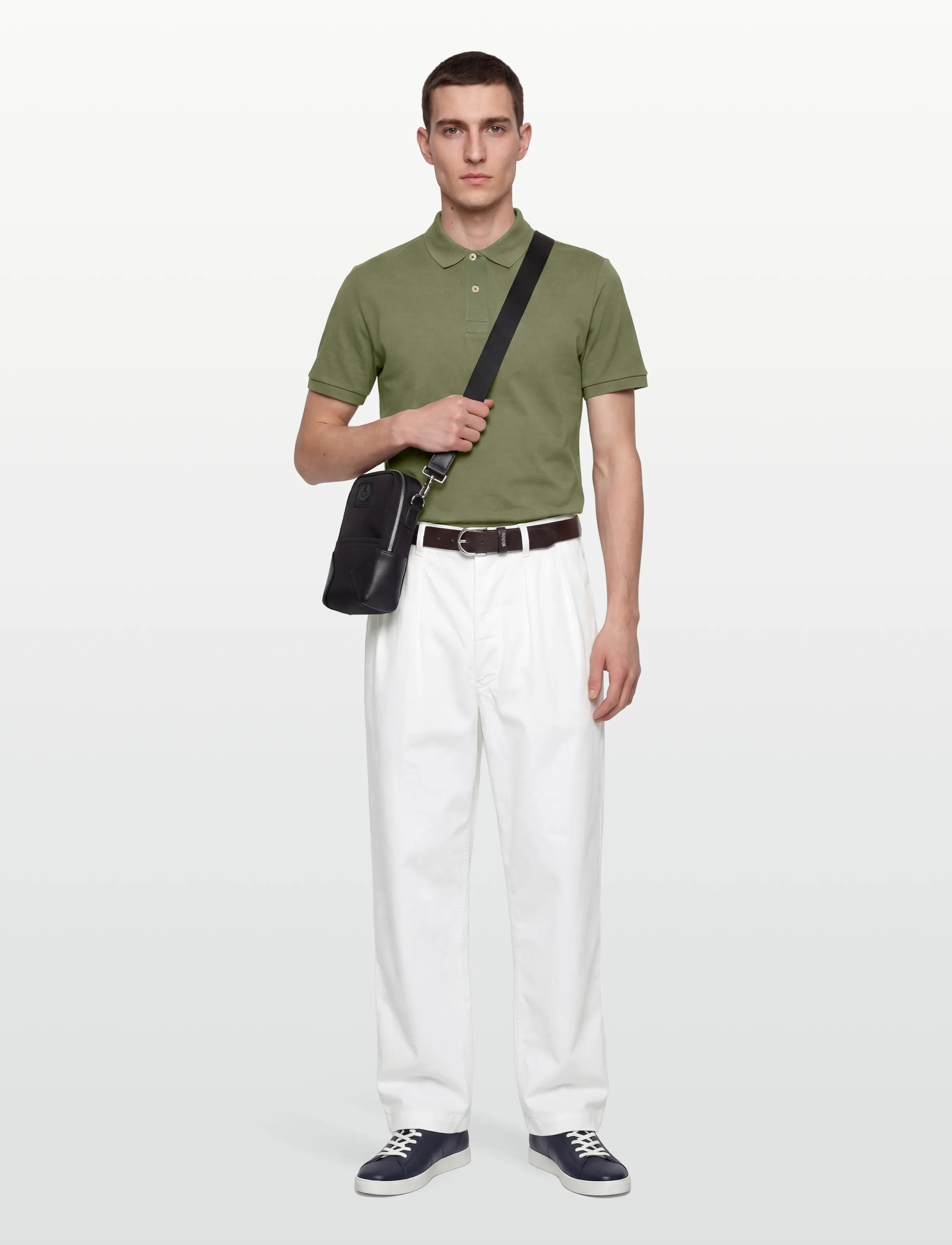 Gant INTERLOCK SS POLO - Gant - DRY HERB GREEN / khaki/green