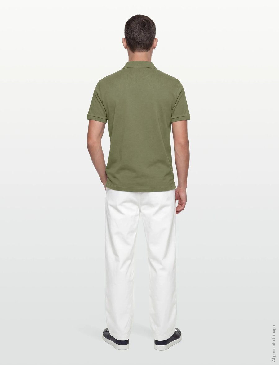 Gant - INTERLOCK SS POLO - kortærmede poloer - dry herb green - 4
