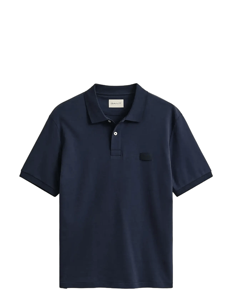 GANT - INTERLOCK SS POLO - kortærmede poloer - evening blue - 1