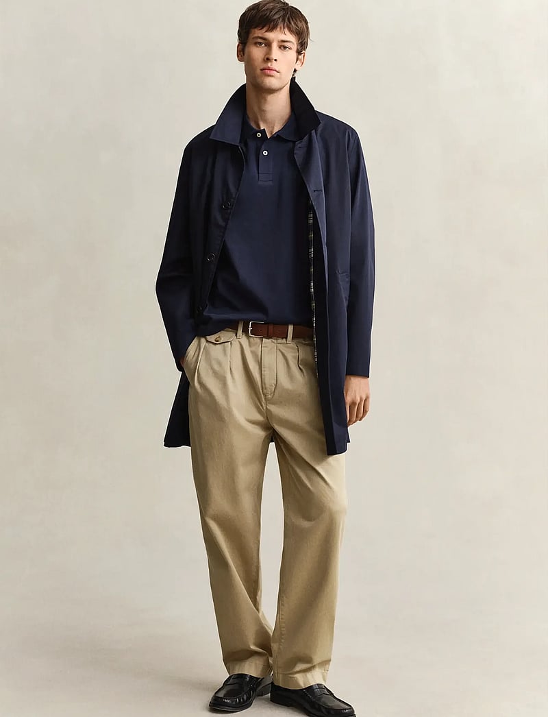 GANT - INTERLOCK SS POLO - kortærmede poloer - evening blue - 4