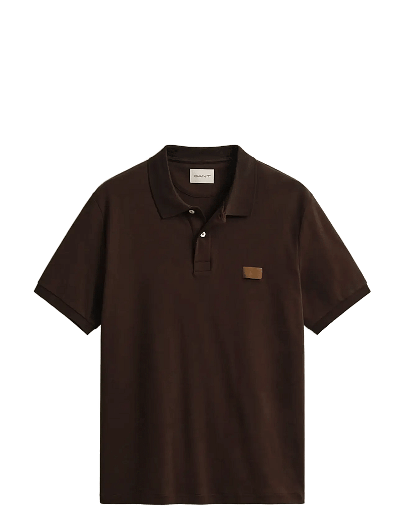 GANT - INTERLOCK SS POLO - kortærmede poloer - mahogany brown - 1