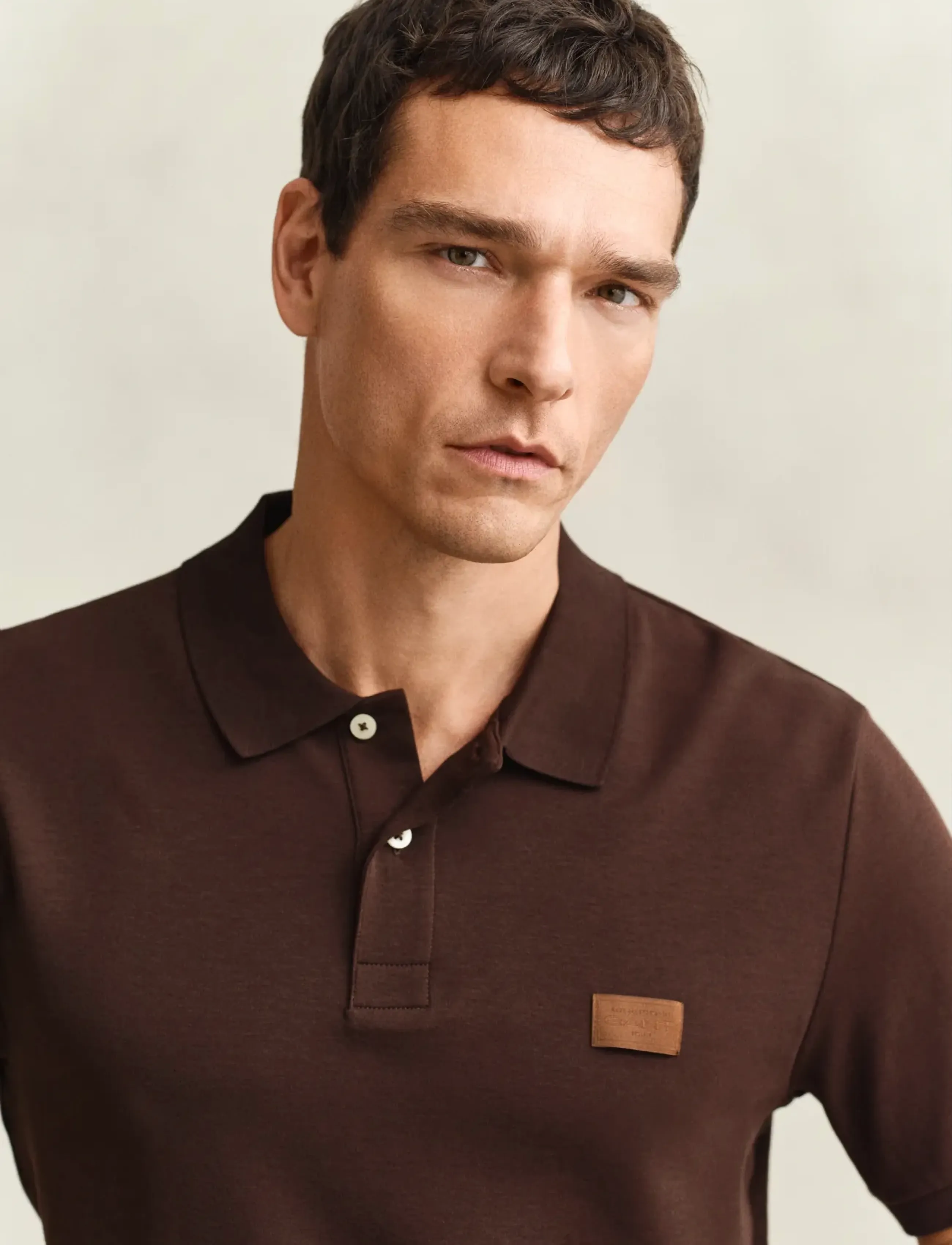Gant - INTERLOCK SS POLO - short-sleeved polos - mahogany brown - 3