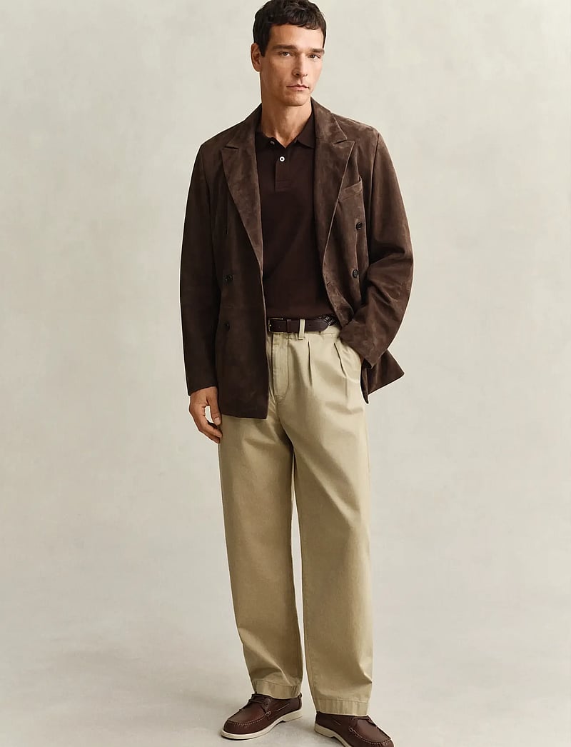 GANT - INTERLOCK SS POLO - kortærmede poloer - mahogany brown - 4