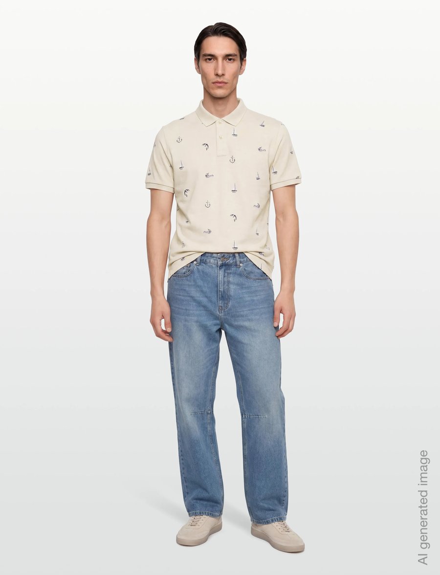 Gant - EMBROIDERED SS POLO - kortærmede poloer - creamed white - 0
