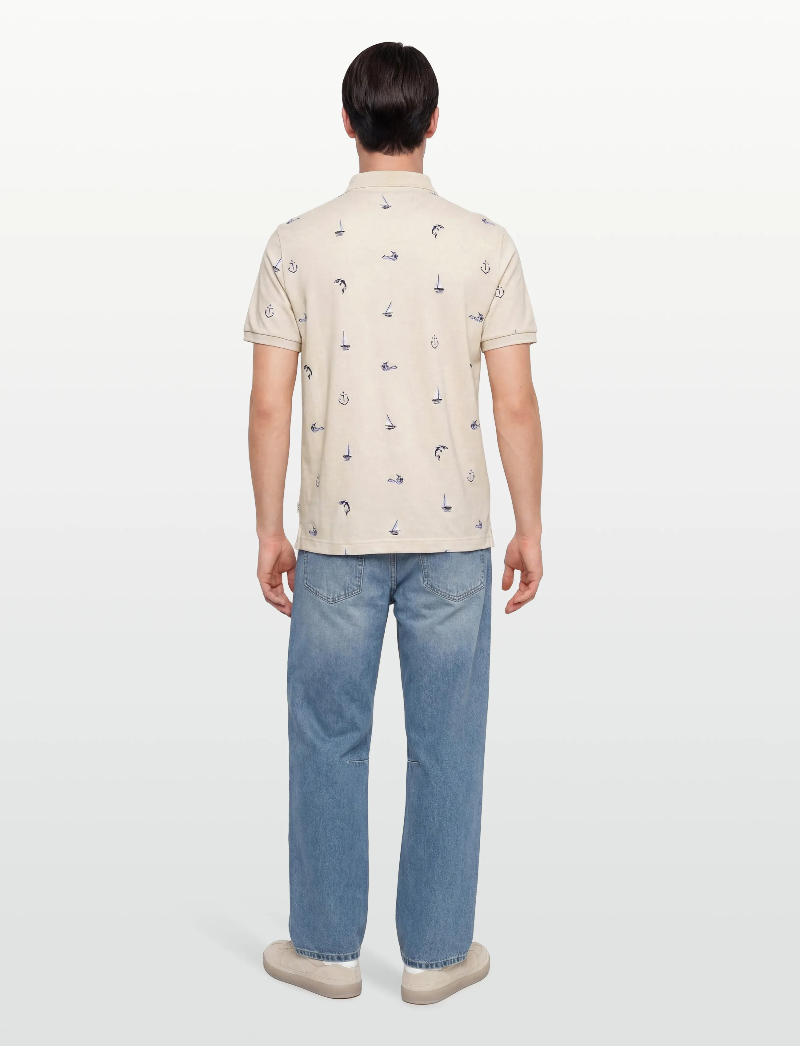 Gant - EMBROIDERED SS POLO - kurzärmelig - creamed white - 4