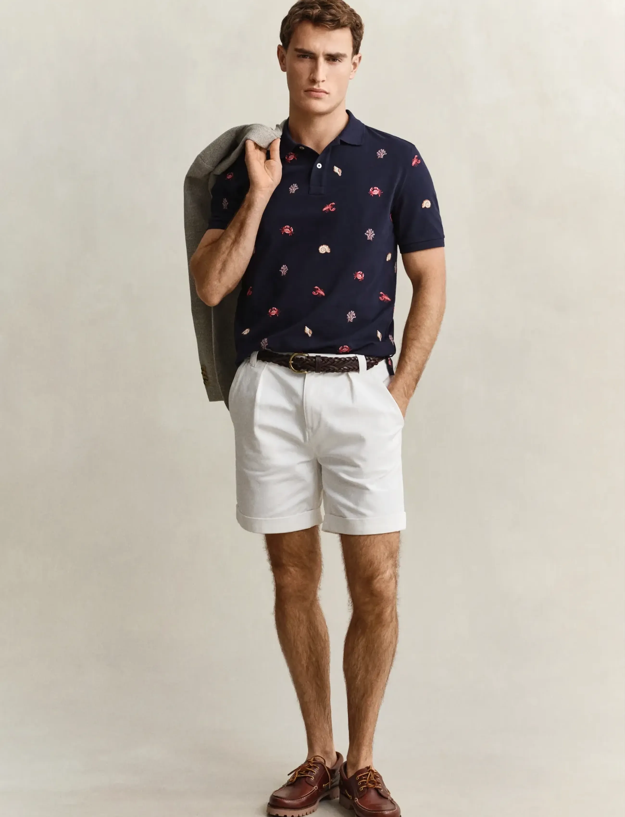 Gant - EMBROIDERED SS POLO - short-sleeved polos - evening blue - 4
