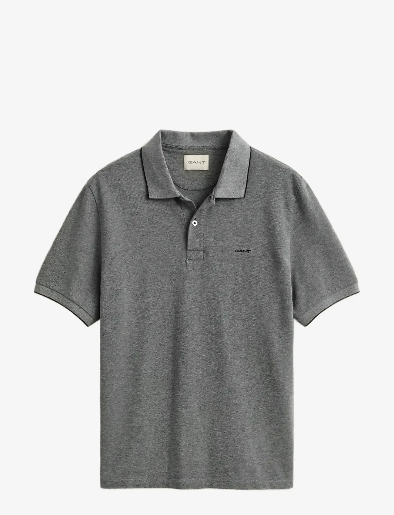Gant - 2 TONE SS POLO - lühikeste varrukatega polod - black - 1