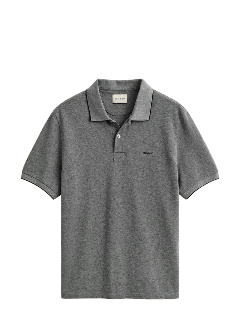 Gant - 2 TONE SS POLO - lühikeste varrukatega polod - black - 1