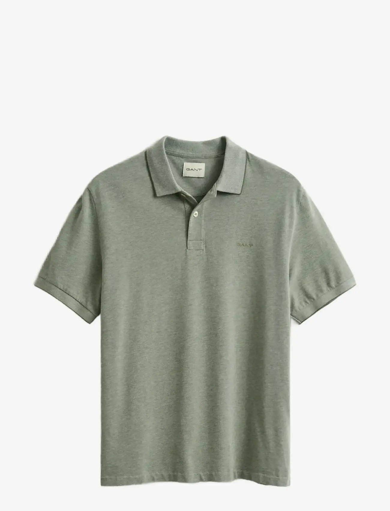 Gant - 2 TONE SS POLO - lühikeste varrukatega polod - dry herb green - 1